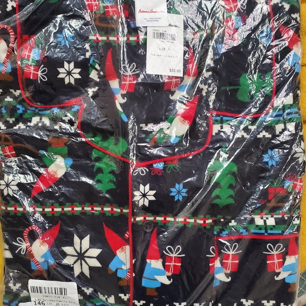 Hanna Andersson XL Gnome PJ Top